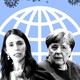 An image featuring New Zealand's Jacinda Ardern and Germany's Angela Merkel.