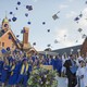 "Traditionally, white gowns were for girls, blue for boys," Worth Robbins said of Harvard's high-school-graduation ceremony, pictured here in 2016. "For the past six years, seniors have voted to have the gowns distributed randomly. This year the seniors voted to have only blue gowns, a symbol of their propensity for knocking down differences and announcing themselves as a class of innovators and activists."