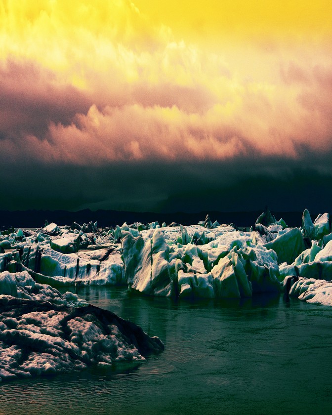 Jökulsárlón glacier lagoon in Iceland