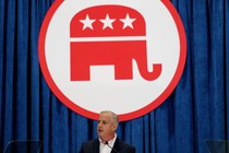 Michael Whatley, chair of the North Carolina Republican Party, during the Republican National Committee spring meeting in Houston, Texas, US, on Friday, March 8, 2024