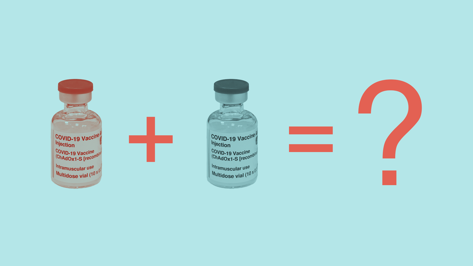 A spelled-out equation: [COVID-19 vaccine] + [COVID-19 vaccine] = ?