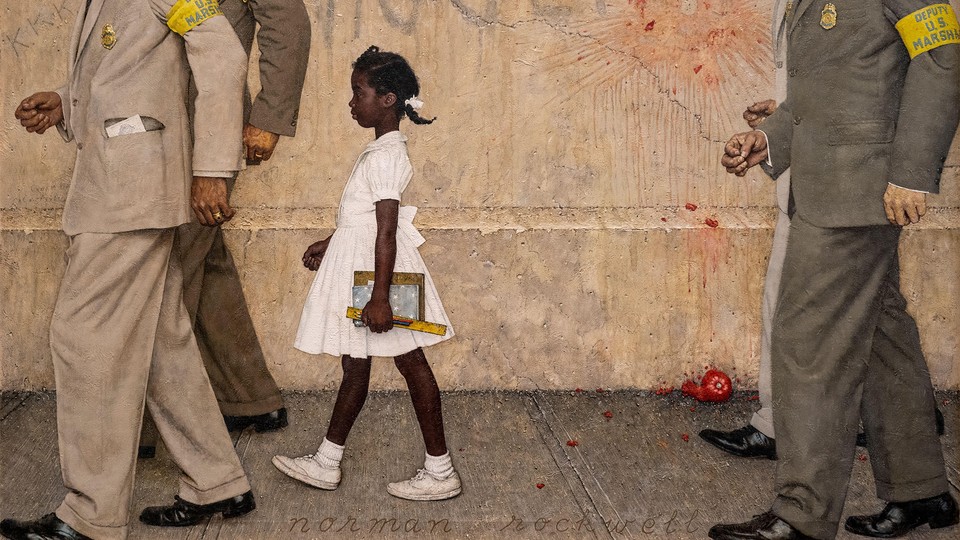 An image of the painting "The Problem We All Live With" by Normal Rockwell