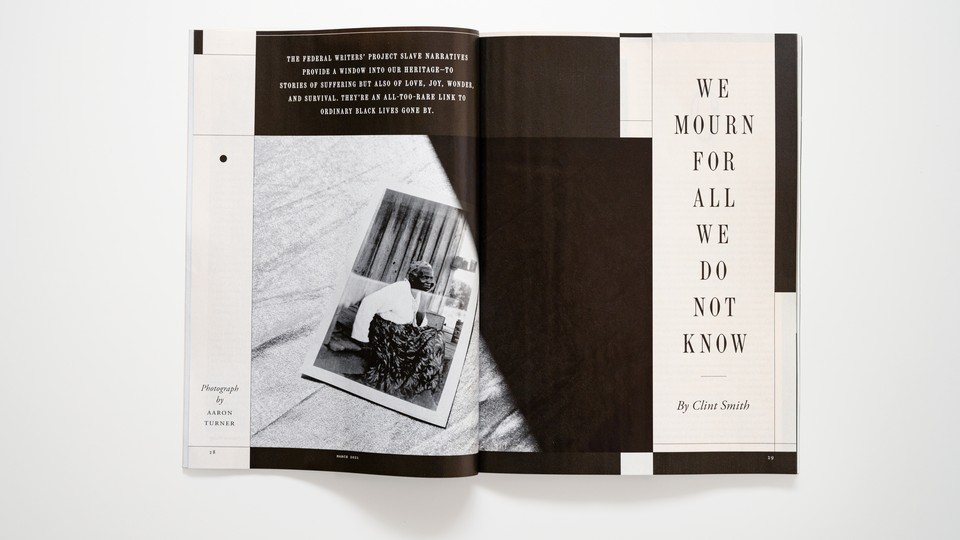 photo of the print magazine open to "We Mourn for All We Do Not Know"