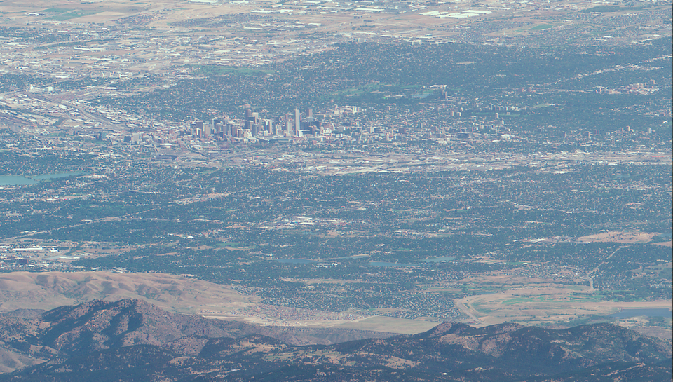 The American Landscape, From Space Denver, the Rockies, and Colorado