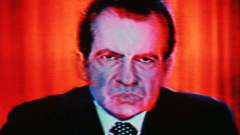 Richard Nixon in scary technicolor