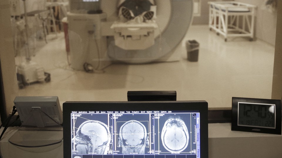 The former Detroit Lions quarterback Eric Hipple undergoes an MRI.