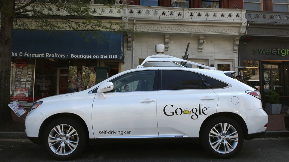 A Google self-driving car on Pennsylvania Avenue in Washington, D.C.