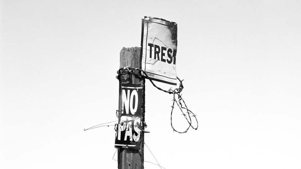 A No Trespass sign.