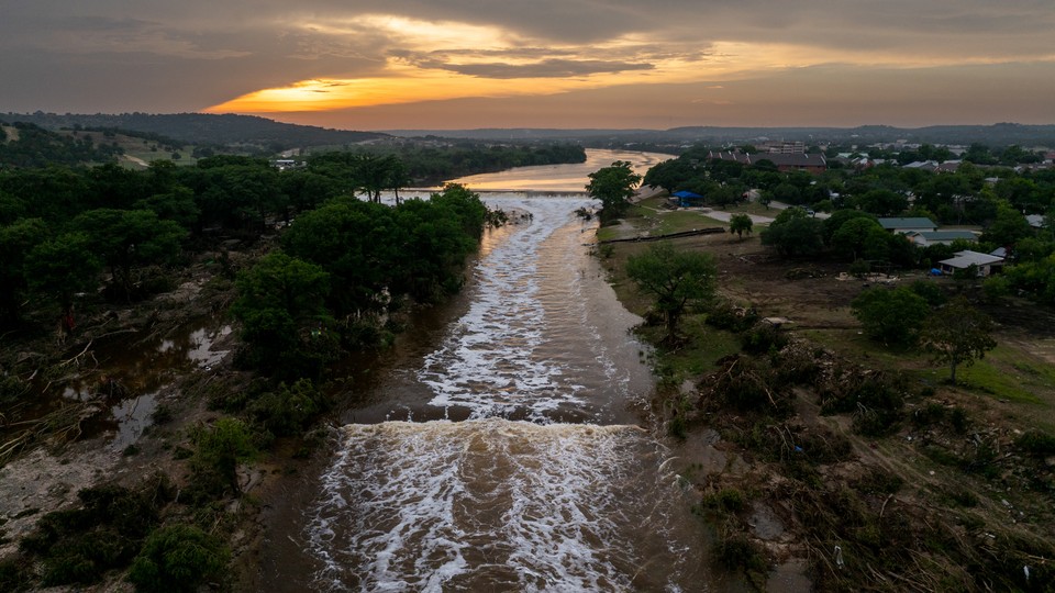 Photo of the flood in Texas