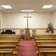 Empty Christian church