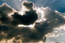 A picture of a sky filled with clouds