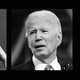 Split-screen black-and-white photographs of Elizabeth Warren and Joe Biden