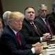 President Trump, Secretary Pompeo, Secretary James Mattis, and National-Security Adviser Bolton sitting at a table