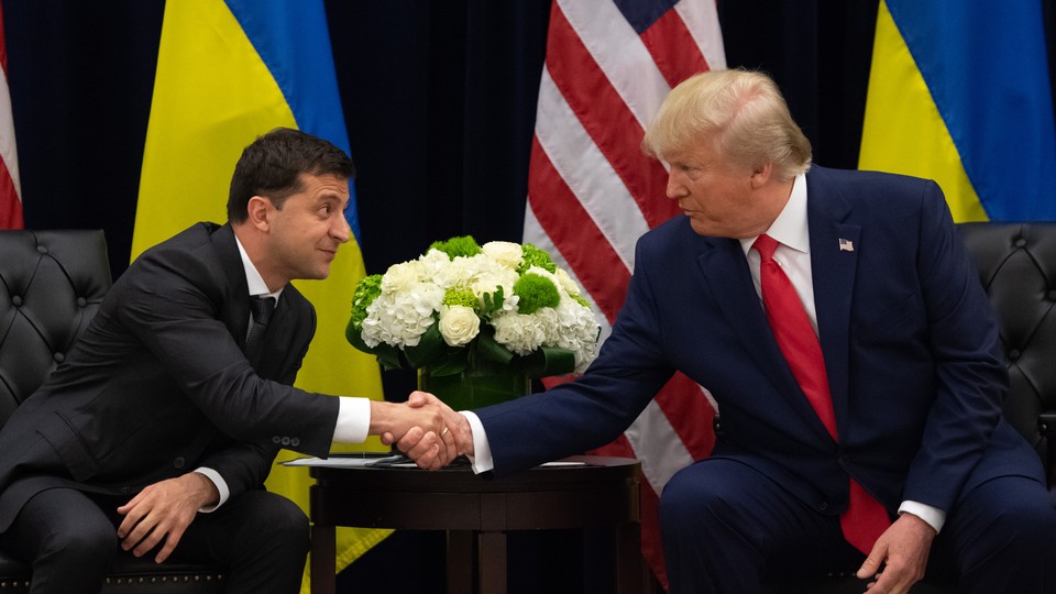 Donald Trump and Volodymyr Zelensky