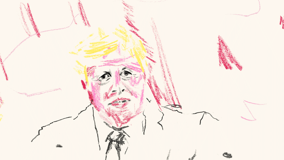 A drawing of Boris Johnson