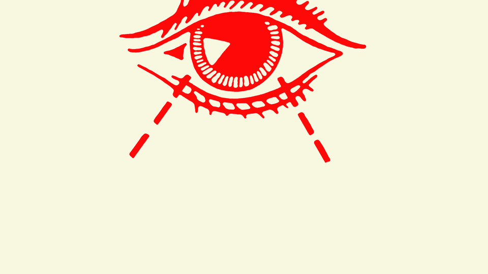 Illustration of a far-seeing eye