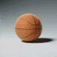 A basketball turning into gold