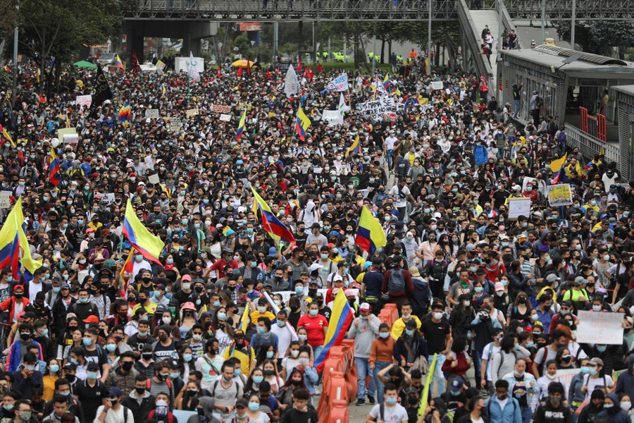 Photos Deadly Protests Across Colombia The Atlantic