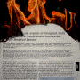 The abstract of a scientific paper engulfed in flames