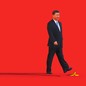 An illustration of Chinese leader Xi Jinping about to step on a banana peel