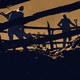 illustration of people digging
