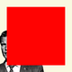 Pete Hegseth partly obscured by a red square