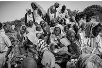 Picture of refugees who fled the Zamzam camp in Sudan’s Darfur region