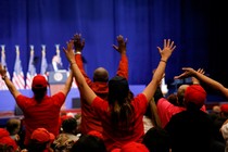 President Trump speaking to evangelical supporters in Miami, Florida on January 3, 2020.
