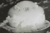 A mushroom cloud