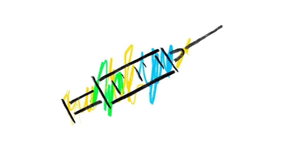 An illustration of a vaccine shot