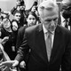 Republican House leader Kevin McCarthy surrounded by a gaggle of reporters.