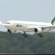 Alitalia plane preparing to land