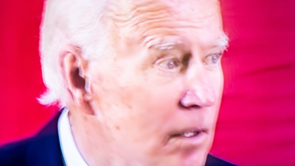 Photo of Joe Biden looking surprised