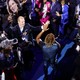 Lil Jon high fives somebody while performing at the DNC