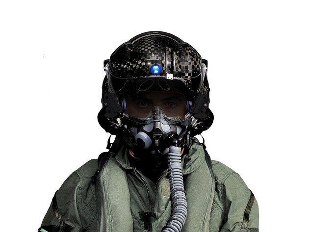 The F-35 Joint Strike Fighter Helmet from Rockwell Collins. Photo courtesy of Rockwell Collins.