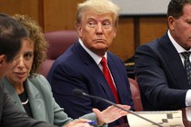 Former President Donald Trump in court