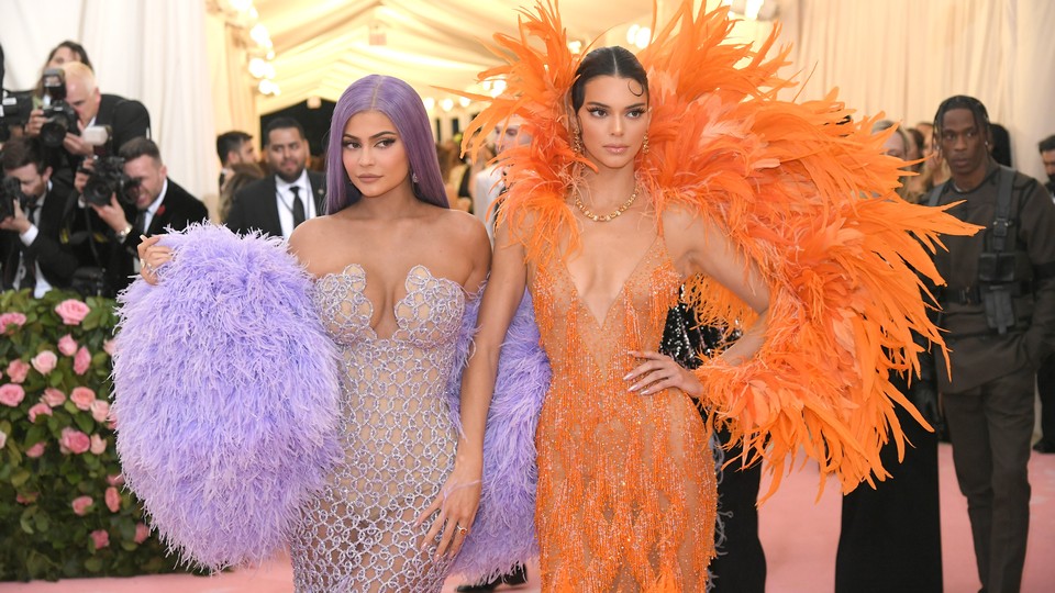 Kylie and Kendall Jenner at the Met Gala red carpet