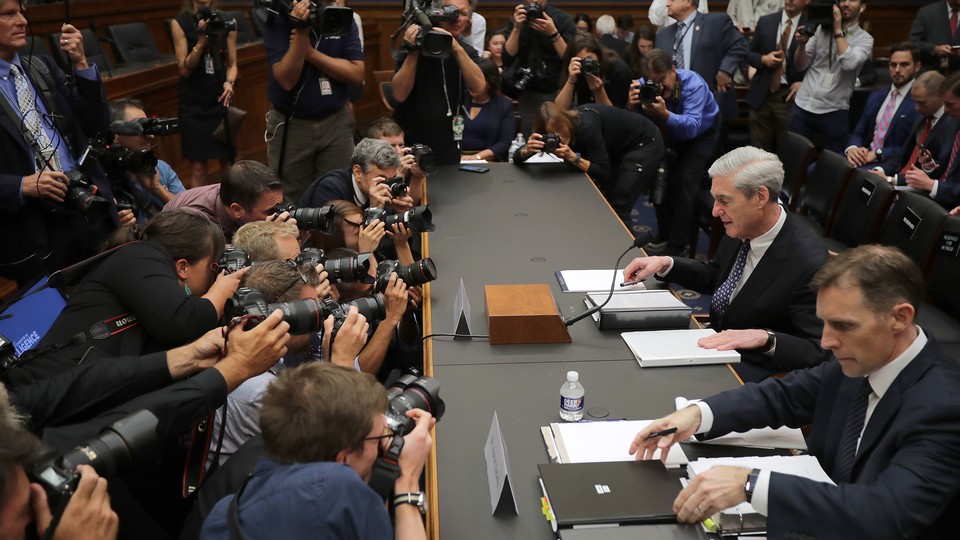 Former Special Counsel Robert Mueller testifies before the House Judiciary Committee on Wednesday.