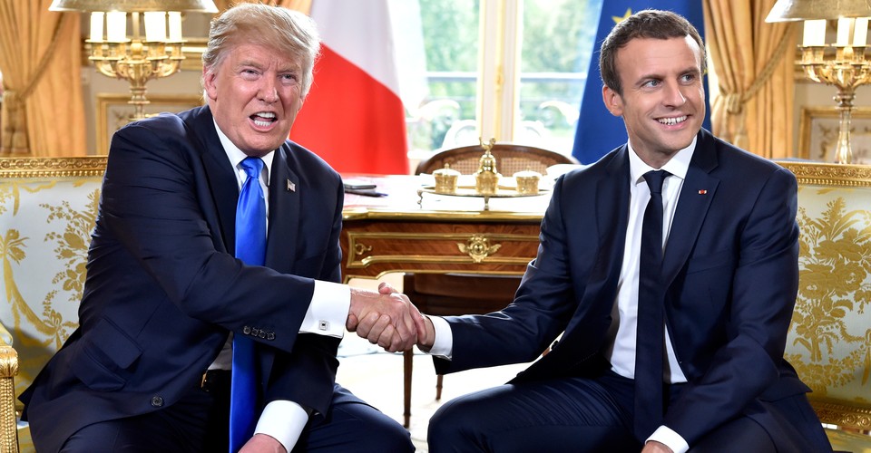 The Trump-Macron Handshake: A Play in Four Acts - The Atlantic