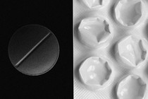 A photo illustration of two different kinds of pills