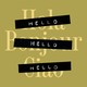 An image of the word "hello: translated into Spanish, French, and Italian, which have been obscured with the word "hello" written in English.