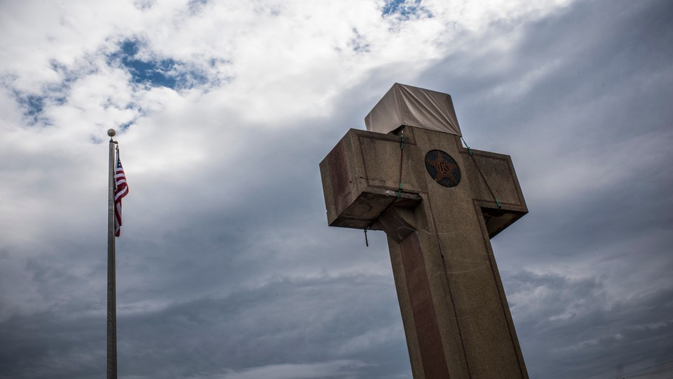 The World War I memorial cross in Bladensburg, Maryland