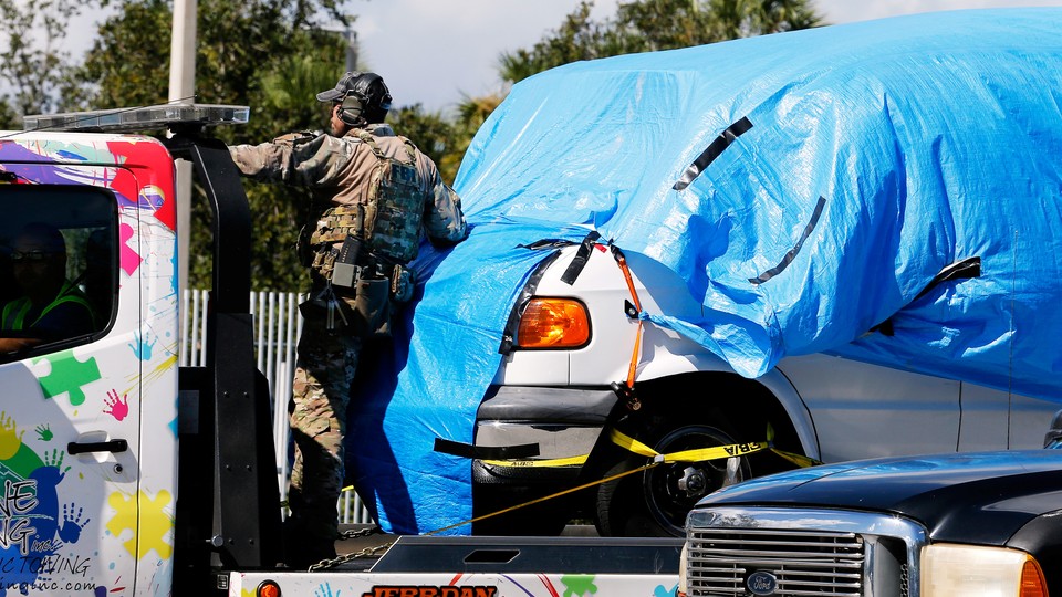 Cesar Sayoc’s van was seized on October 26, 2018.