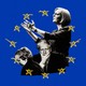Photo illustration of Liz Truss, Boris Johnson, and Theresa May on a blue background, surrounded by yellow EU-flag stars