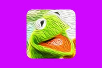 Image of an AI-generated Kermit