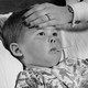 a child ails in bed