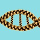 An illustration of a DNA strands made of hair.