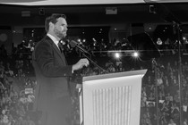 J. D. Vance speaking at the Republican National Convention