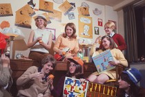 A vintage photo of a dorm at the University of Wisconsin at Madison