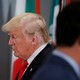 Donald Trump passes by Justin Trudeau at the UN General Assembly in New York.